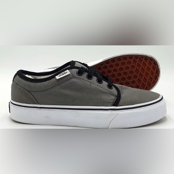 Vans Old Skool Low Canvas Trainers TB4R Grey/Black/White/US7 EUC - Picture 8 of 15